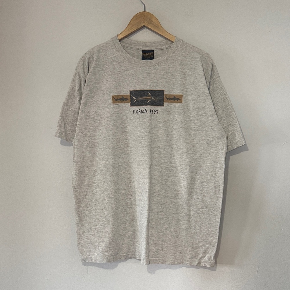 Vintage Florida Keys Shark T-Shirt / 90s / Large / Woolrich